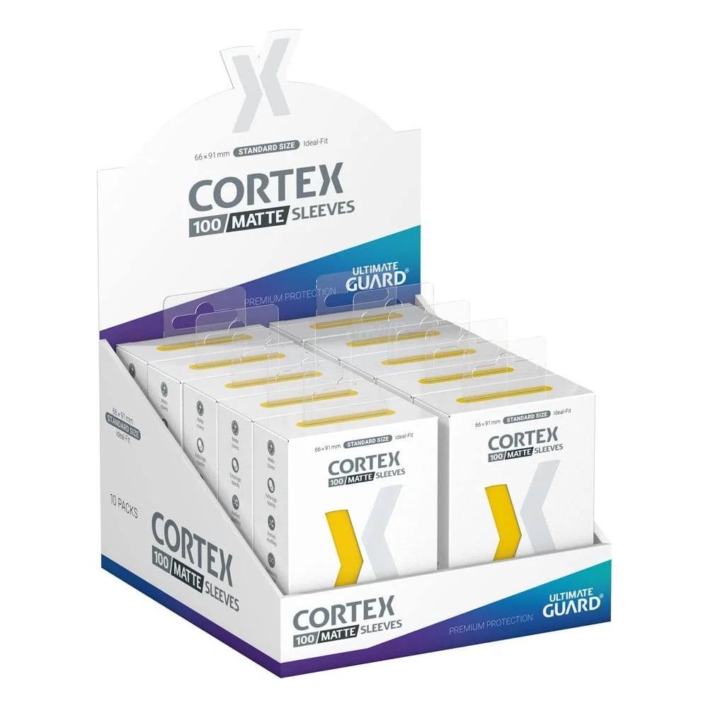 Ultimate Guard Cortex Sleeves Matte Standard Size 66 x 91 mm (100 Sleeves) - Yellow